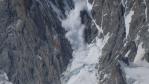 Chute de serac sur le Mont Blanc
