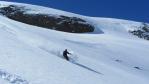 Hors piste rando au départ de Val d'Isère, glacier des Sources de l'Isère