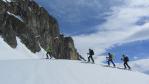 Ski de randonnée dans le Beaufortain, le col de la Charbonnière.