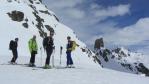 Ski de randonnée dans le Beaufortain, le col de la Charbonnière.