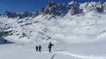 Ski de randonnée vallée de Névache, départ du refuge des Drayères