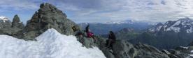 Sommet des Pichères et pause casse croûte.