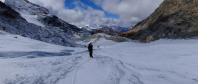 Sur le glacier de Rhemes Golette
