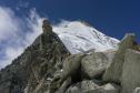 Vue sur la partie haute de l'arête est du weisshorn.