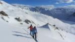 Ski de randonnée dans le parc de la  Vanoise col du Palet