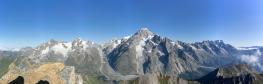 vue sur le mont Blanc depuis le sommet : impressionnante!