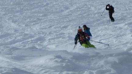 Neige poudreuse - hors piste secteur Villaroger - Les arcs