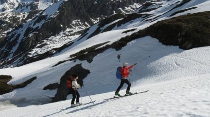 En montant vers le col
