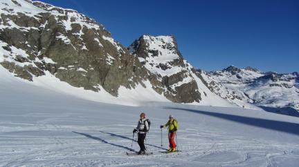 Ski de randonnée en Vanoise - glacier des Evettes