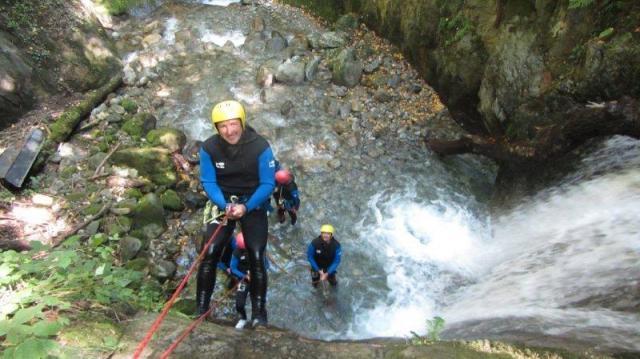 Canyoning aux Arcs avec les guides des Arcs