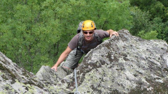 Escalade aux Arcs - 2éme longueuer de l'Atête des Amis 
