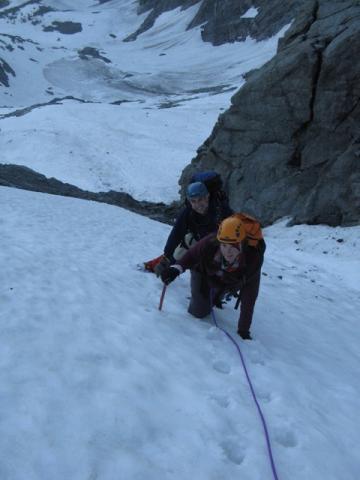 En montant le glacier de la Vuzelle