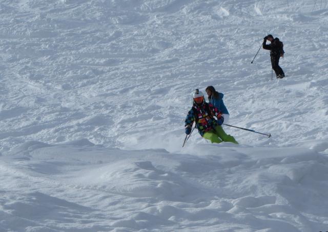 Neige poudreuse - hors piste secteur Villaroger - Les arcs