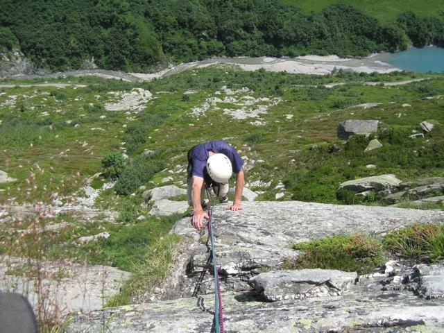 escalade à la grande falaise de seloge