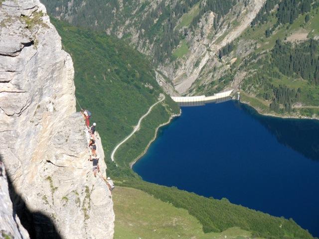 via ferrata rocher du vent guide des arcs