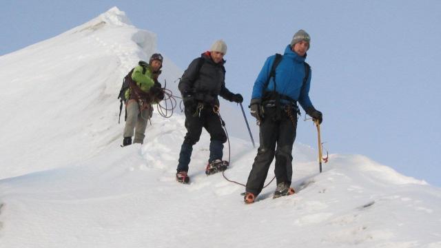 L' arête de Midi Plan - Alpinisme guides des Arcs