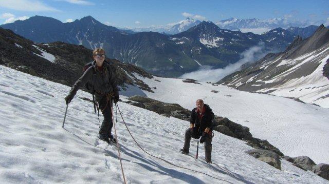 Randonnée glaciaire le haut du glacier des Lanchettes