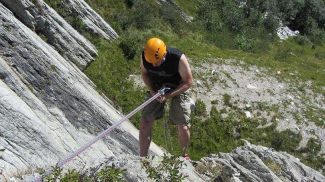 Escalade Séloge descente en rappel 