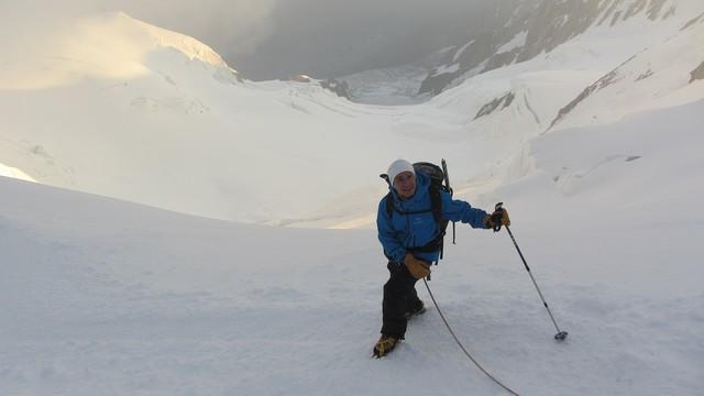 Descente de l'arête des Bosses - guides des Arcs