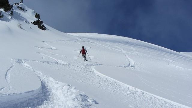 Ski hors piste à Villaroger avec les guides des Arcs