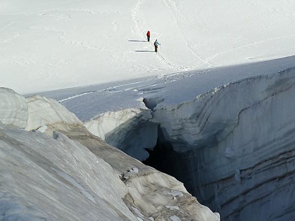 les crevasses de la combe maudite