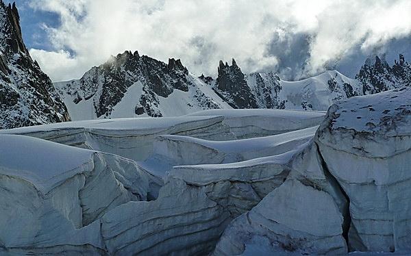 les séracs de la combe maudite.