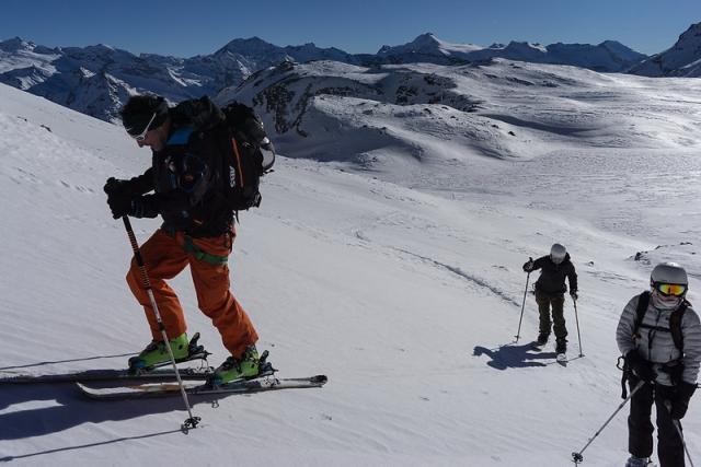 Montée au col du Montet.