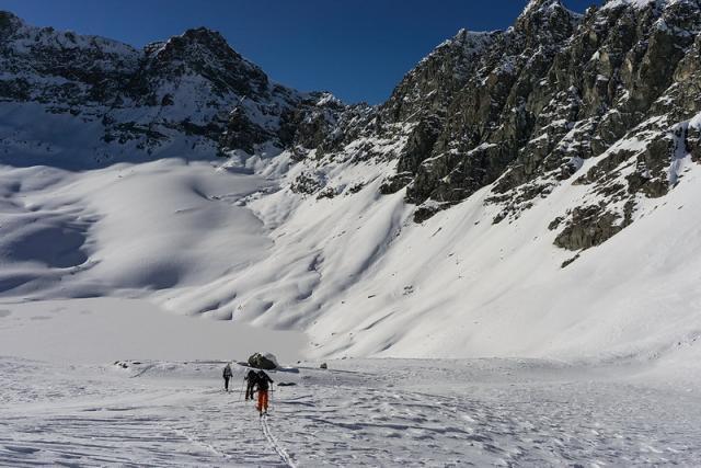 Sous la Pointe Pers, versant Maurienne.