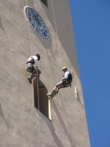 Rappel sur le clocher