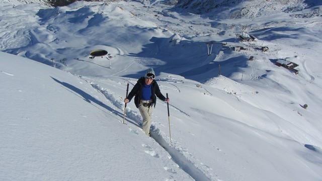 Les Arcs montée à l'Aiguille Grive