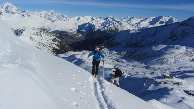 Les Arcs montée à l'Aiguille Grive