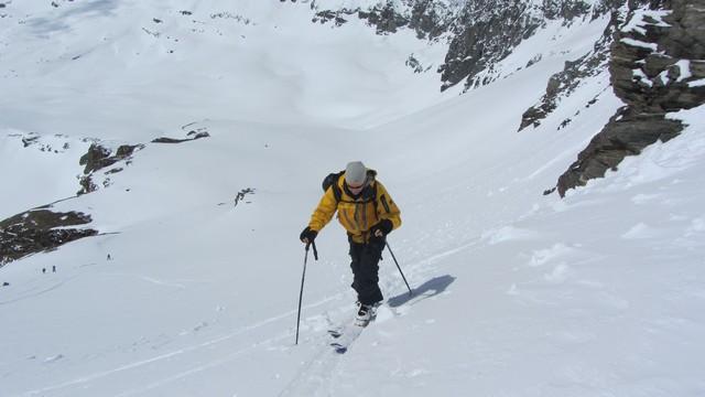Ski de rando à Val d'Isère montée au col du Montet
