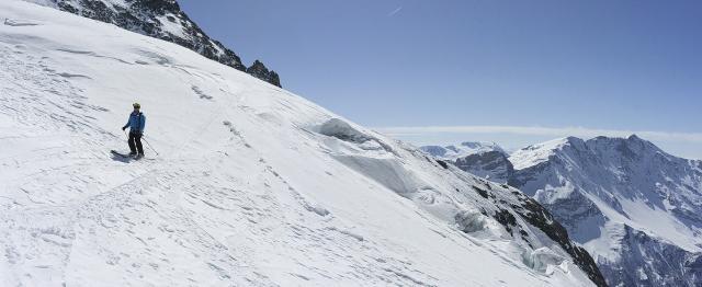 Sur le glacier du Geay