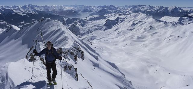 L'arête sommitale du cret du Rey