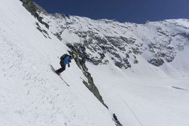 début de la descente.