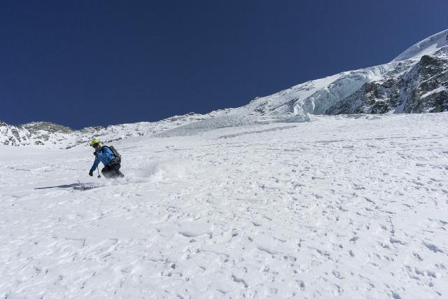 Sur le glacier du Geay