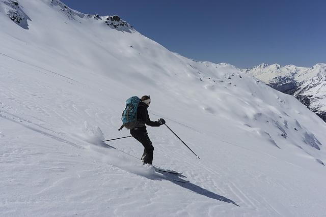 Au dessus du refuge de la Motte.