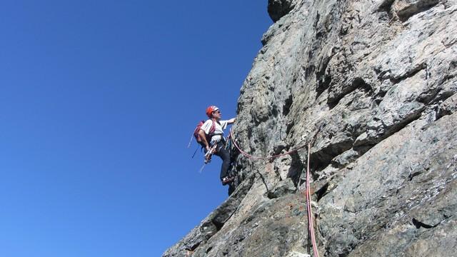 Escalade face sud du Mont Pourri voie Rêve d'océan