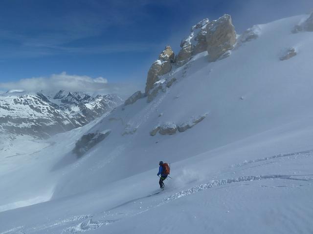 descente de la Galise vers Bénévolo.