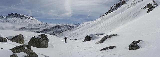 Retour vers le col de la Vanoise.