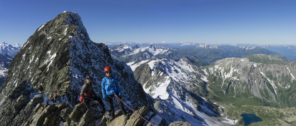Sur la partie plus aérienne, de retour du sommet.