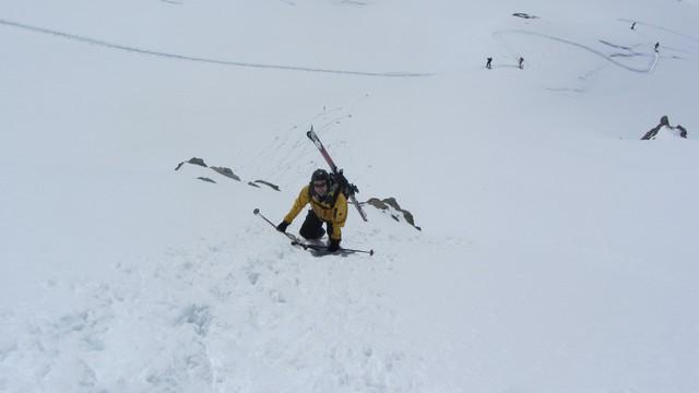 Hors piste rando au départ de Val d'Isère, col du Montet