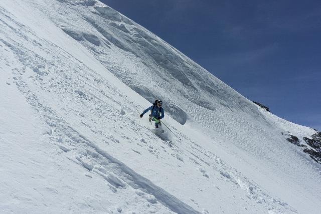 Sur le glacier du Geay