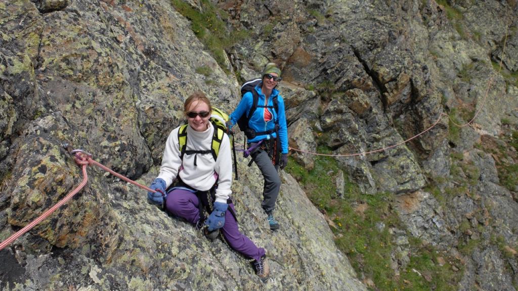 Dans le traversée des guides des Arcs pour retourner au refuge