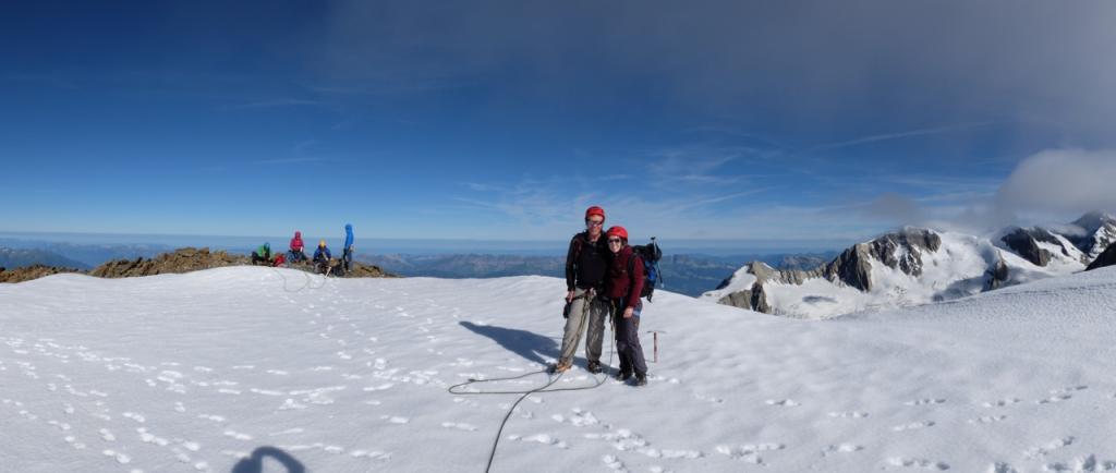 Au sommet du Dôme des Glaciers