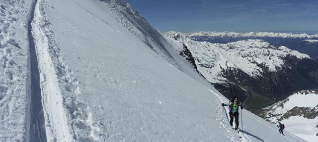 Sur le glacier du Geay