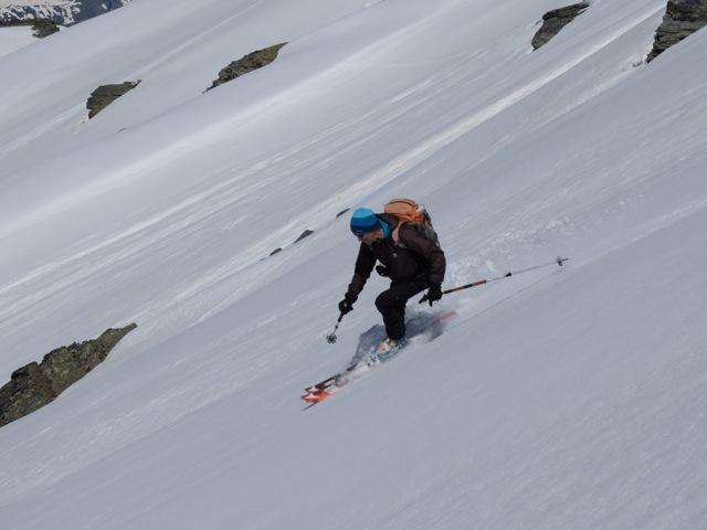 Philippe dans le descente