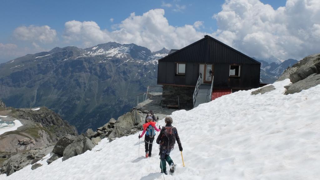 Arrivée au refuge Degli Angeli