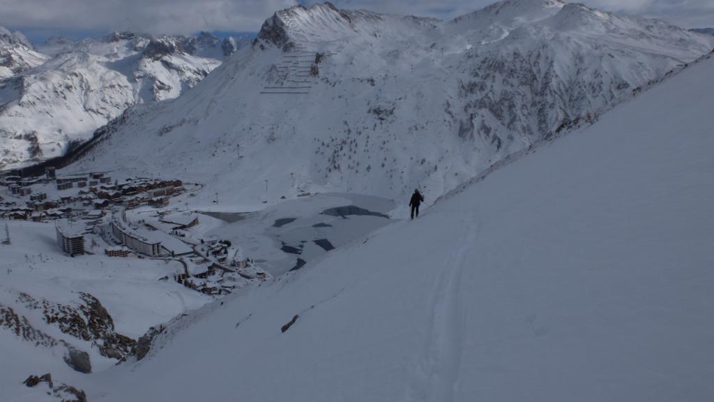 Ski de randonnée au dessus de Tignes
