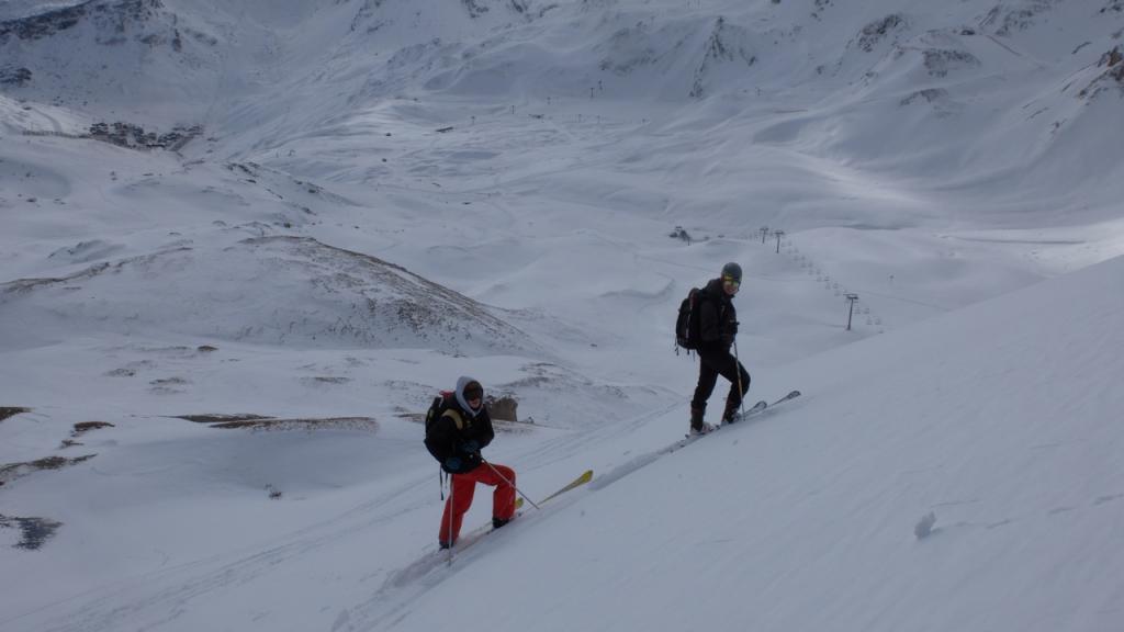 Ski de randonnée au dessus de Tignes